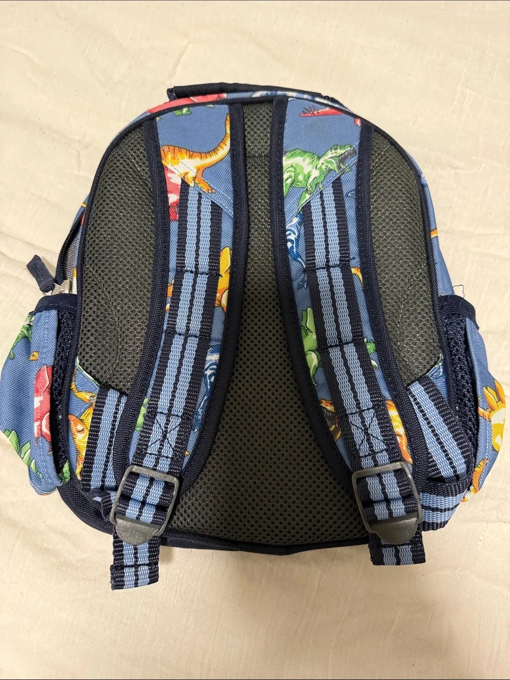 Pottery Barn Kids Blue Dinosaur Print Backpack